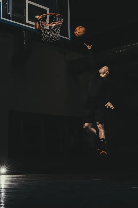 Jump shot with a Basket Bullet medicine ball