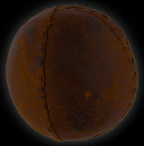 An early leather medicine ball