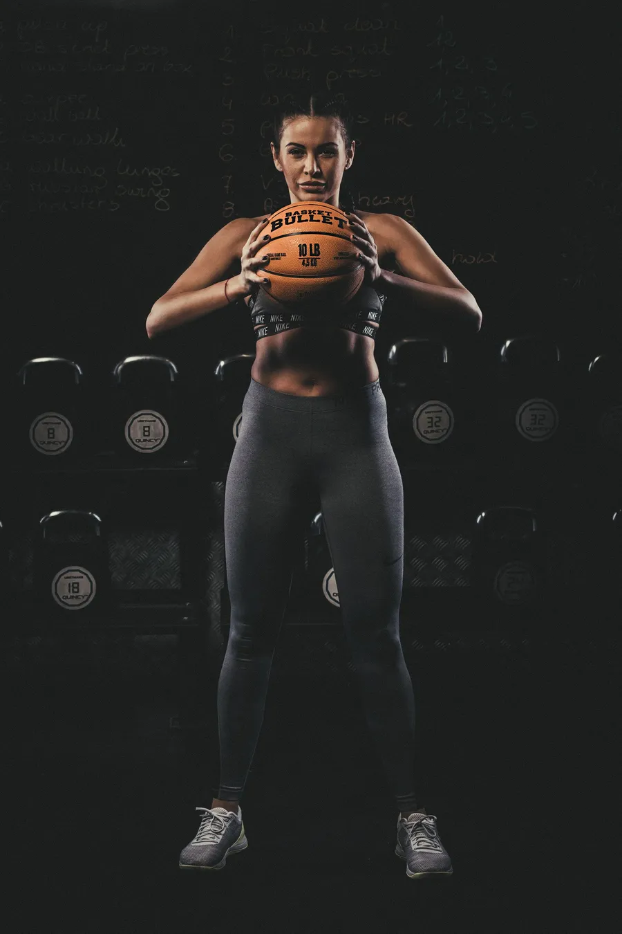 Shoulder work with a Basket Bullet medicine ball