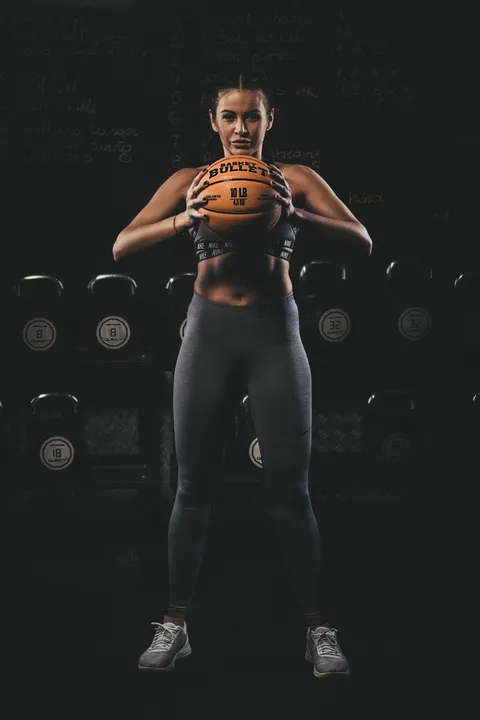 Shoulder work with a Basket Bullet medicine ball